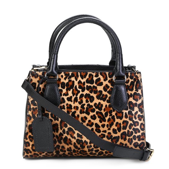 Bolsa Couro Shoestock Satchel Alça Dupla Feminina - Caramelo