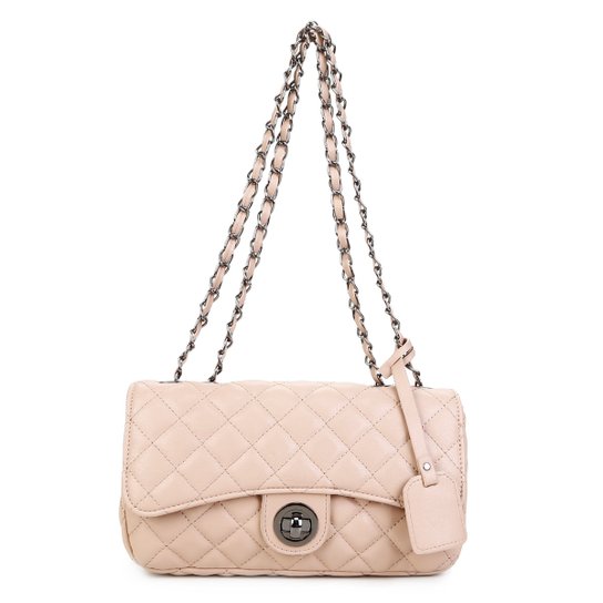 Bolsa Shoestock Classic Matelassê Feminina - Bege
