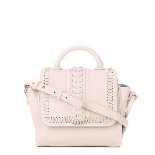 Bolsa Shoestock Crossbody Handmade Feminina - Off White