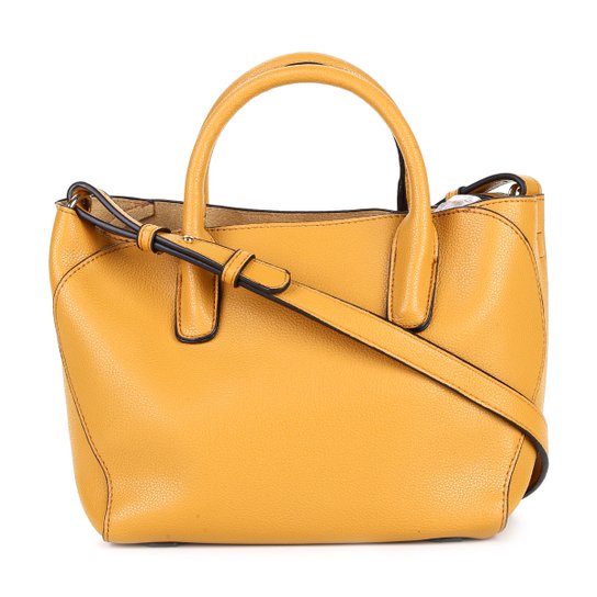 Bolsa Shoestock Satchel Floater Feminina - Mostarda