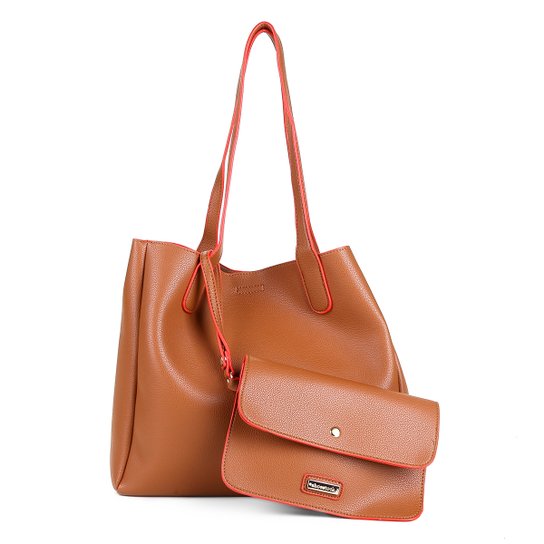 Bolsa Shoestock Shopper Floater Feminina - Caramelo
