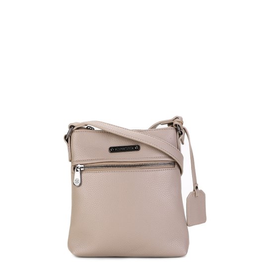 Bolsa Shoestock Transversal New Travel Feminina - Bege