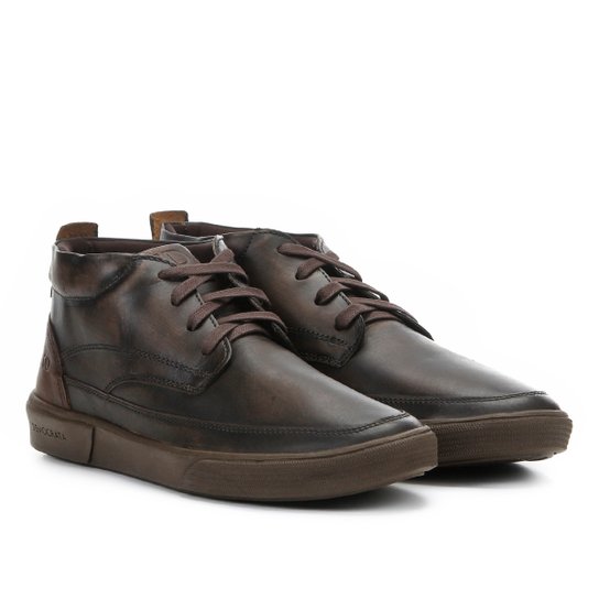 Bota Cano Curto Democrata Hit Carvão Stoned Masculina - Marrom