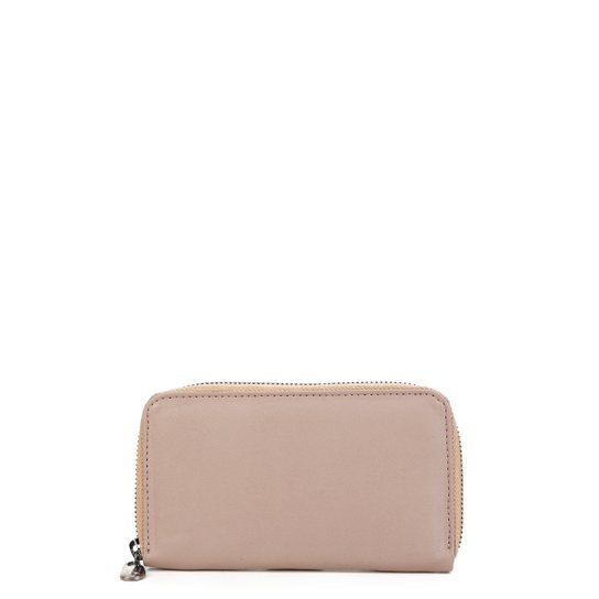 Carteira Couro Shoestock Porta Celular Feminina - Rosa Claro