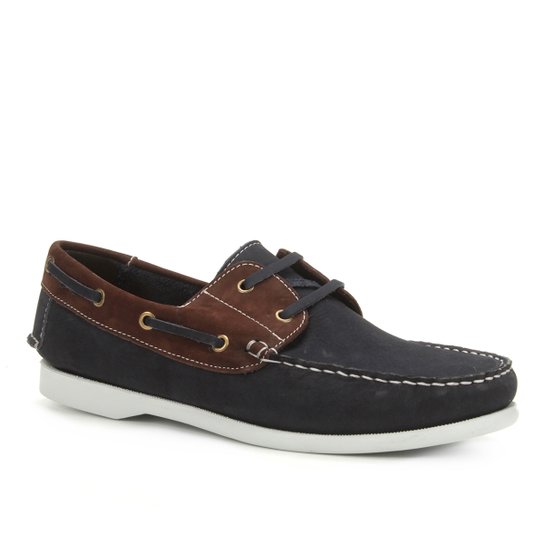Dockside Shoestock Bicolor Masculino - Marinho
