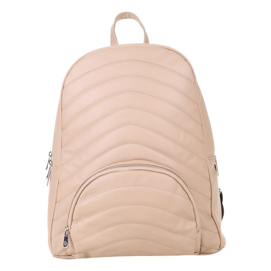 Mochila Shoestock Matelassê Feminina - Bege
