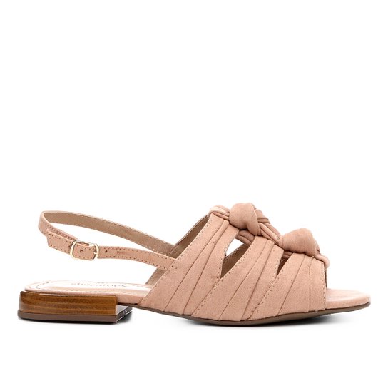 Rasteira Shoestock Nó Duplo - Rosa Claro