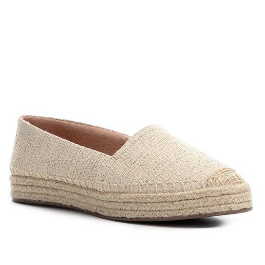 Sapatilha Shoestock Espadrille Tramada Feminina - Bege