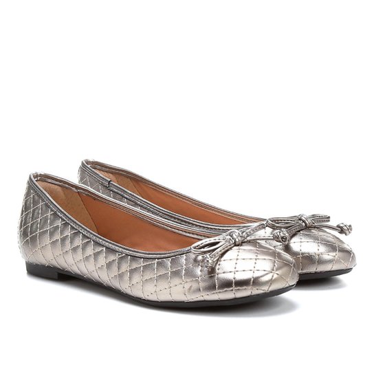 Sapatilha Shoestock Matelassê Feminina - Chumbo