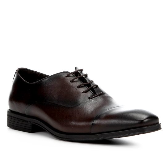 Sapato Social Couro Shoestock Tradicional Masculino - Café