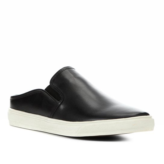 Slip On Shoestock Casual Recorte Masculino - Preto