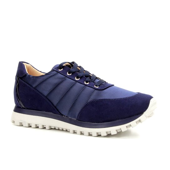Tênis Shoestock Jogging Cetim Feminino - Marinho