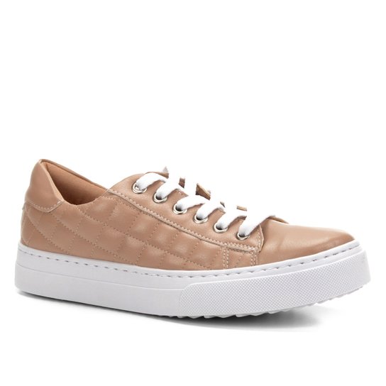 Tênis Shoestock Matelassê Feminino - Nude
