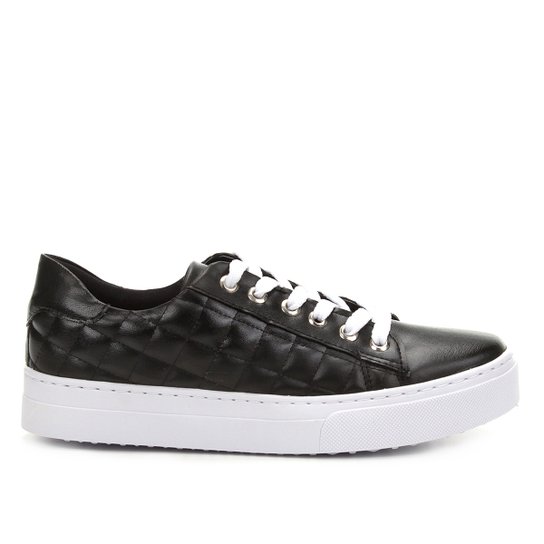 Tênis Shoestock Matelassê Feminino - Preto