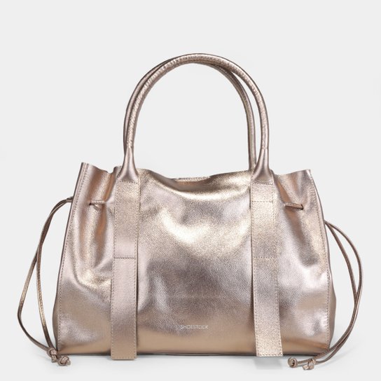 Bolsa Shoestock Livia Couro Tote Soft Grande