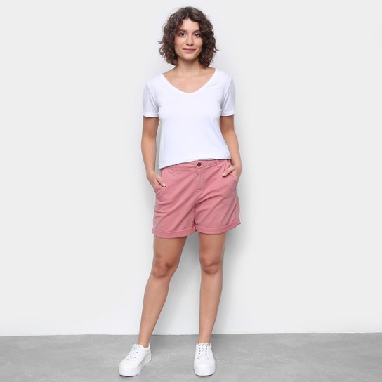 Bermuda Sarja GAP Chino Dobra Feminina