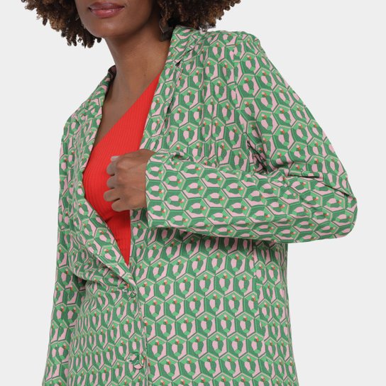 Blazer Farm Estampado Feminino
