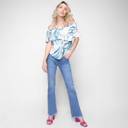 Blusa All Is Love Ciganinha Algas Feminina