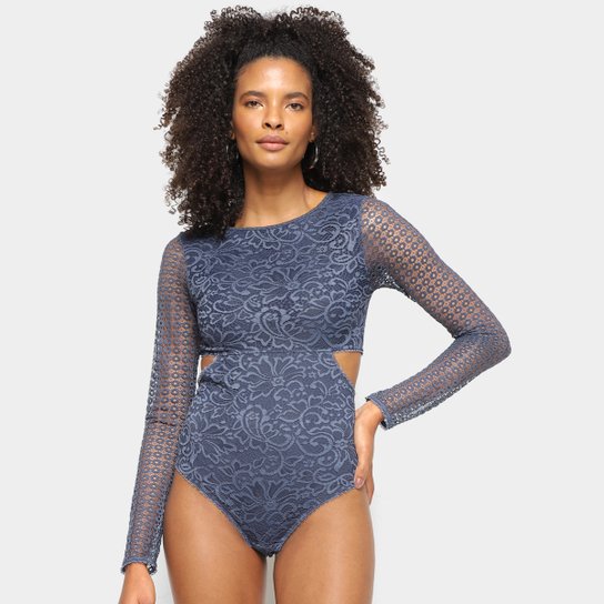 Body Hope em Renda Manga Longa