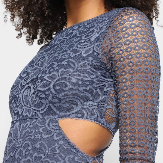 Body Hope em Renda Manga Longa