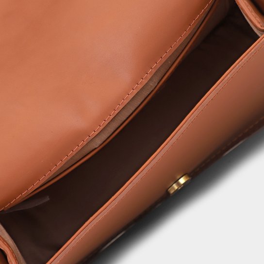 Bolsa Couro Shoestock Bia Perotti Crossbody Tachas Feminina