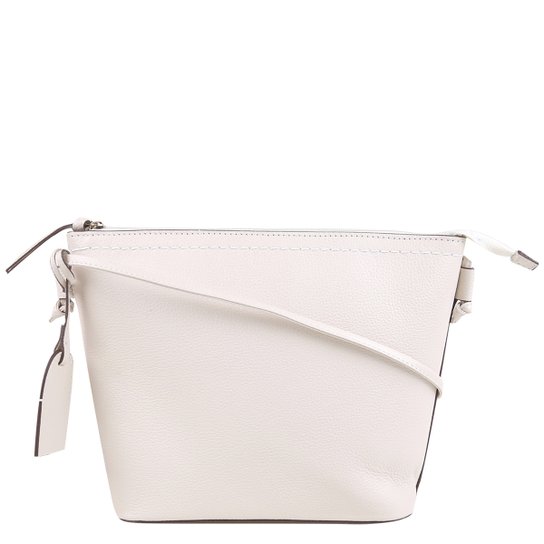 Bolsa Couro Shoestock Tote Shopper Transversal Mari Feminina - Off White