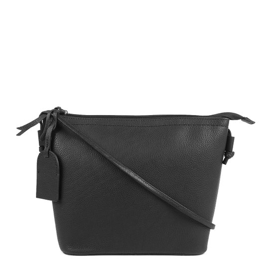Bolsa Couro Shoestock Tote Shopper Transversal Mari Feminina - Preto