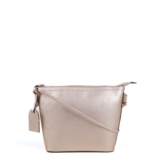 Bolsa Couro Shoestock Tote Shopper Transversal Mari Feminina - Rosa