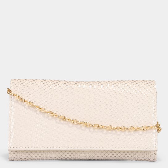 Bolsa Shoestock Couro Festa Tiracolo Pequena Cobra