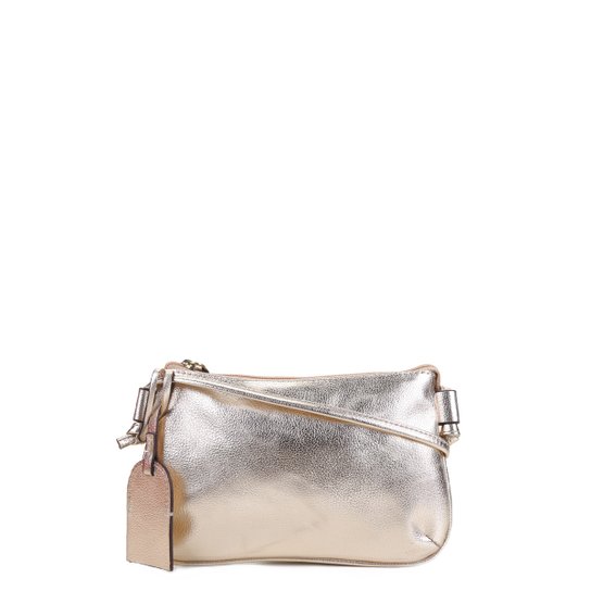 Bolsa Shoestock Crossbody Travel Feminina - Dourado