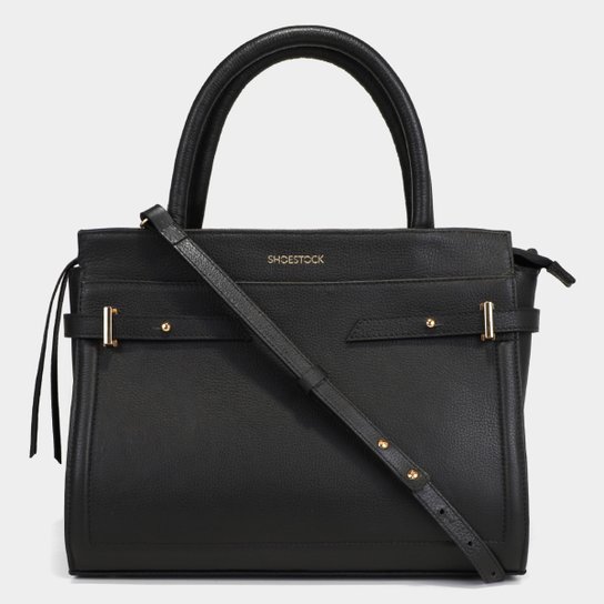 Bolsa Shoestock Leticia Couro Básica Tote