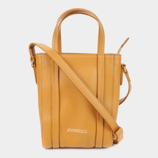 Bolsa Shoestock Mini Tote - Caramelo