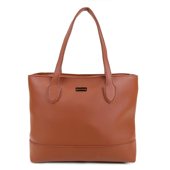 Bolsa Shoestock Tote Basic Feminina - Caramelo