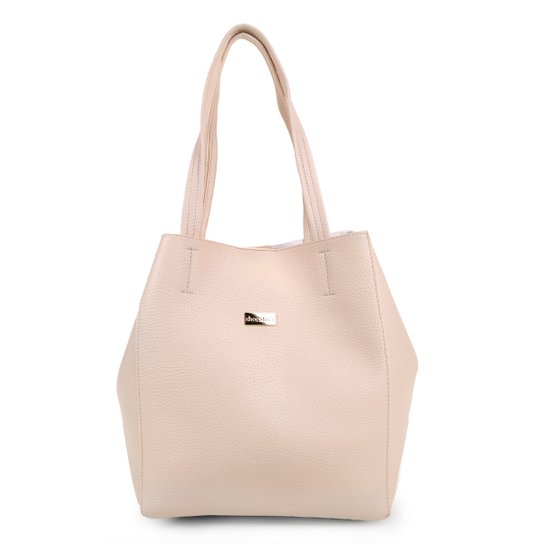 Bolsa Shoestock Tote Duble Feminina - Off White