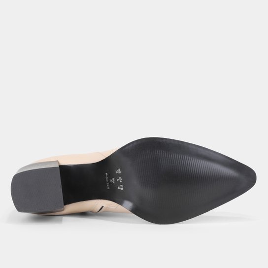Bota Cano Curto Shoestock Couro Western Feminina