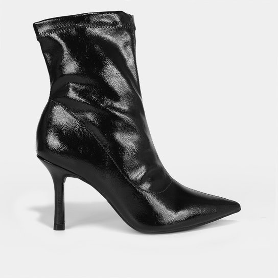 Feminina Salto Alto Botas Salto Fino Cano Curto Bota Feminina
