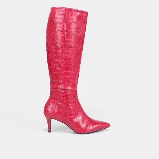 Bota Cano Longo Shoestock Salto Médio Feminina