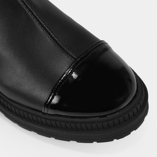 Bota Chelsea Shoestock Tratorada Cano Médio Feminina