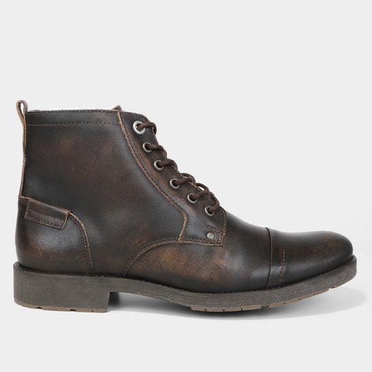Bota Coturno Shoestock Couro Masculina