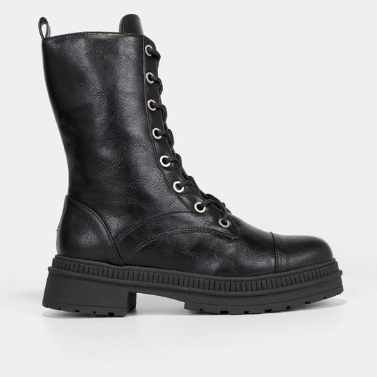 Bota Coturno Shoestock Tratorada Feminina