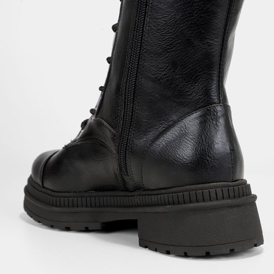 Bota Coturno Shoestock Tratorada Feminina