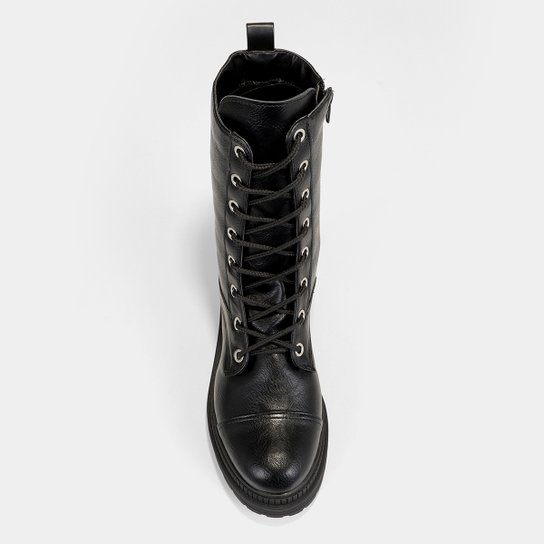 Bota Coturno Shoestock Tratorada Feminina