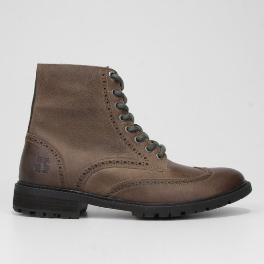 Bota Couro Coturno John John Derby Militar Masculina