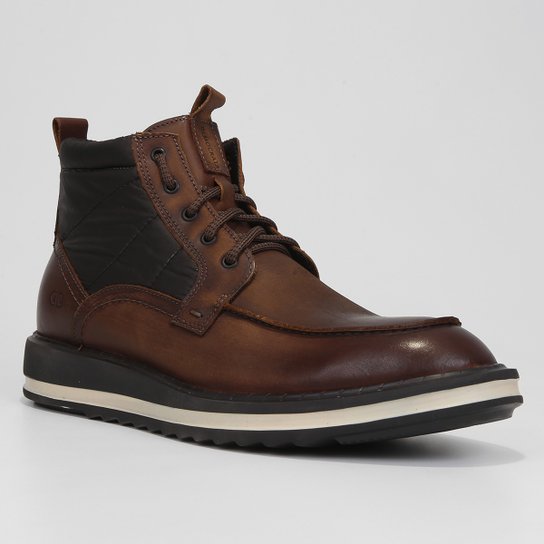 Bota Couro Democrata Garage Trattore Masculina