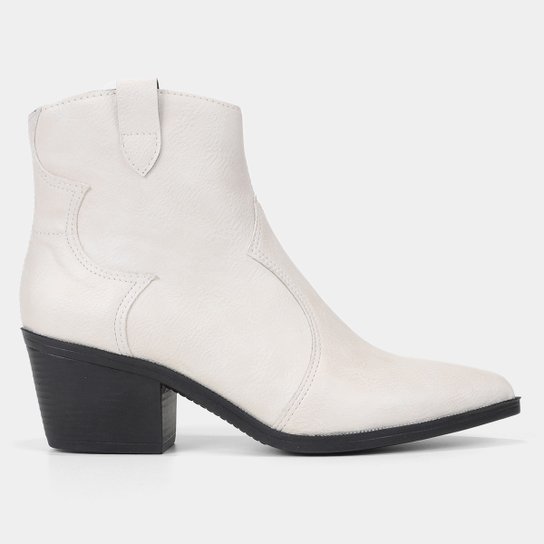 Bota Shoestock Western Cano Baixo Bico Fino