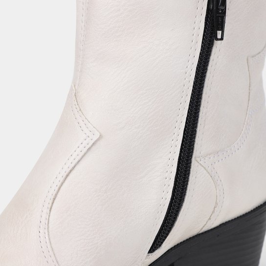 Bota Shoestock Western Cano Baixo Bico Fino