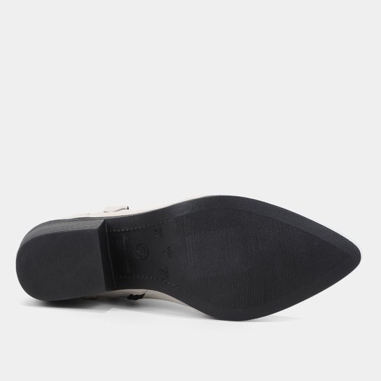 Bota Shoestock Western Cano Baixo Bico Fino