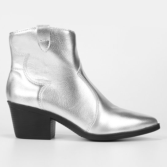 Bota Shoestock Western Cano Baixo Bico Fino