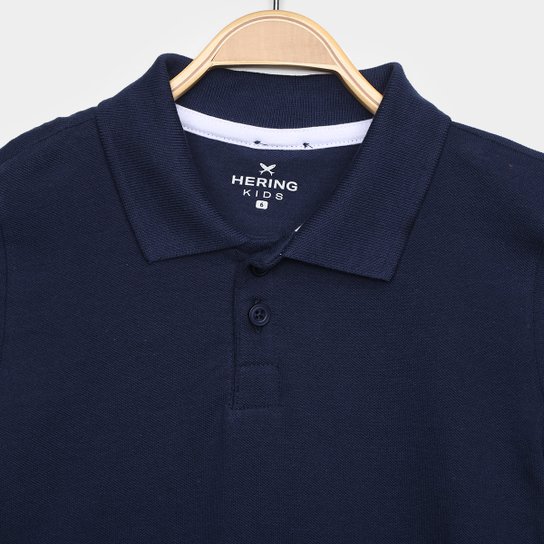 Camisa Polo Infantil Hering com Botões Menino