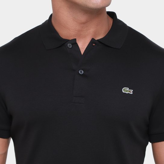 Camisa Polo Lacoste Regular Fit Algodão Leve Masculina